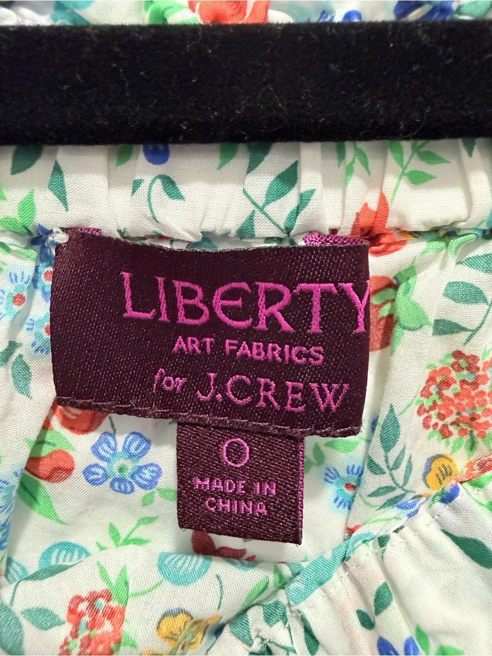 J.Crew x‎ Liberty Art Fabrics off-the-shoulder floral blouse 0